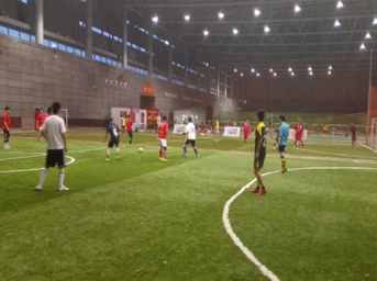 皖投足球隊友誼賽順利進行